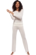 Duvet di cashmere cashmere donna pigiami boubou bianco naturale 2xl